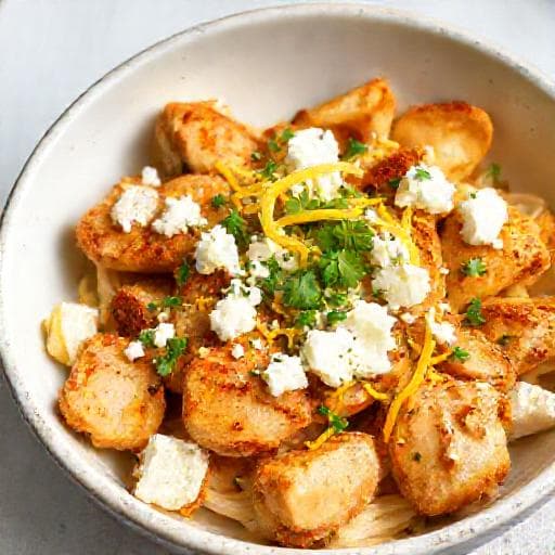 Hurtig Græsk Kylling med Citron og Feta