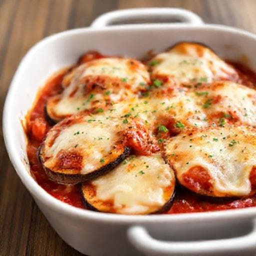 Rychlá Lilková Parmigiana (bez smažení)