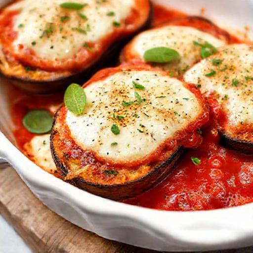 Lilková Parmigiana s Ricottou a Bylinkami