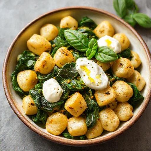 Rychlé Gnocchi se špenátem a ricottou