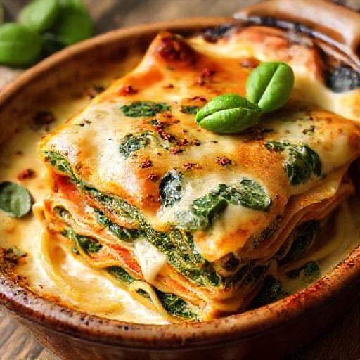 Klasické špenátové lasagne
