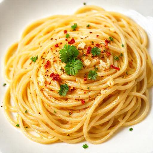 Špagety Aglio e Olio (Tradiční)