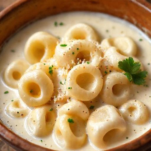 Klasické tortellini se smetanovou omáčkou