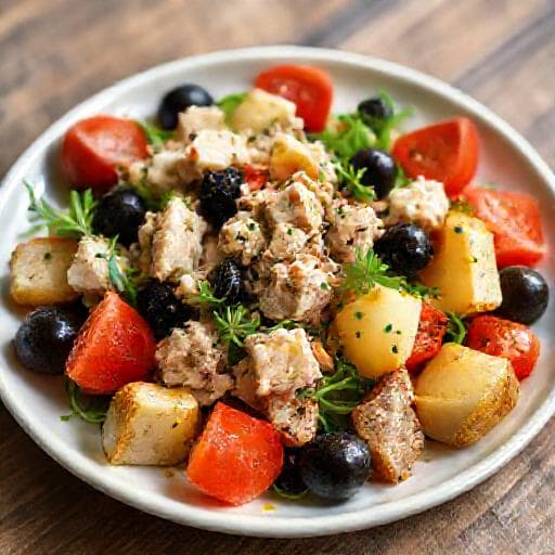Rychlý salát Niçoise