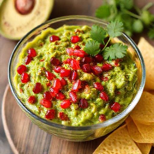 Guacamole s granátovým jablkem a chilli