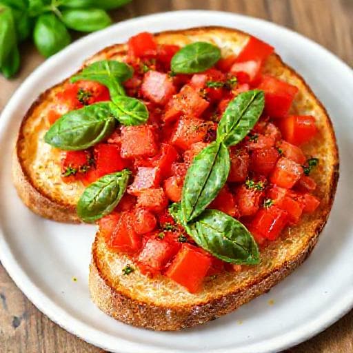 Klasická bruschetta s rajčaty