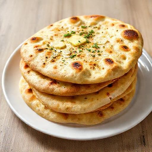 Rychlý česnekový naan na pánvi