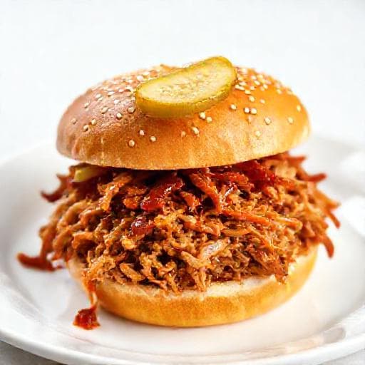 Rychlý trhaný vepřový burger