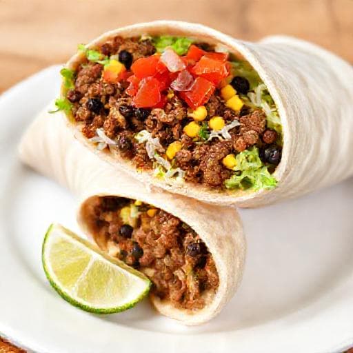 Rychlé Hovězí Burrito na pánvi