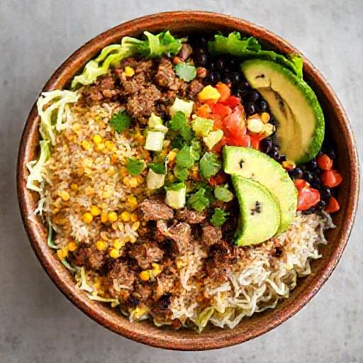 Hovězí Burrito Bowl