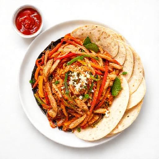 Rychlé kuřecí fajitas na pánvi