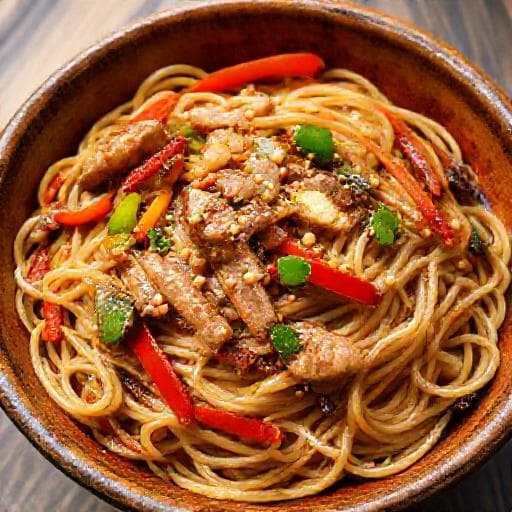 Rychlé vepřové Lo Mein