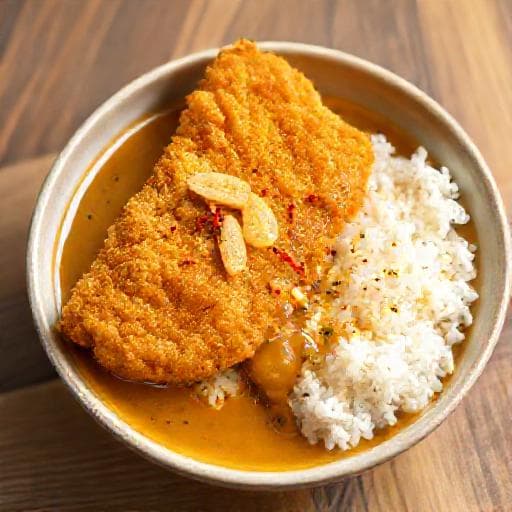 Katsu Curry s kuřecím masem a zázvorovou omáčkou