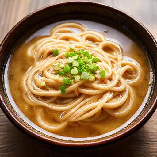 Tradiční Udon Polévka (Kake Udon)