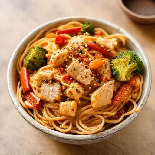 Rychlá Yakisoba s kuřetem