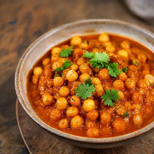 Rychlé Chana Masala z Konzervované Cizrny