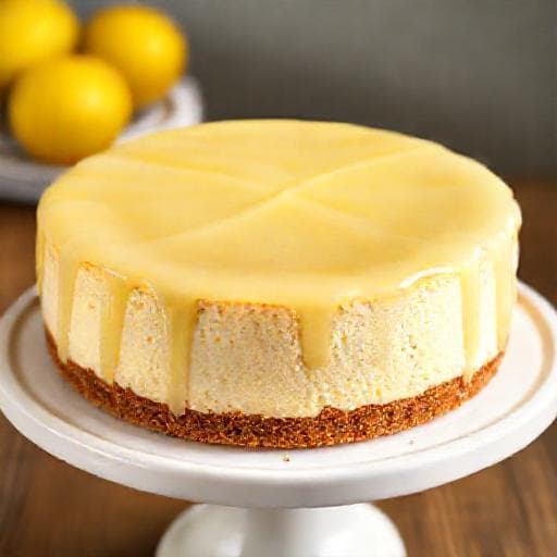 New York Cheesecake s citronovým přelivem