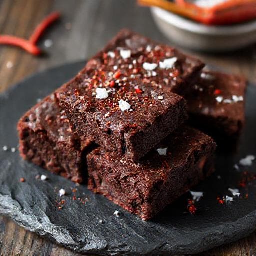Brownies s chilli a mořskou solí