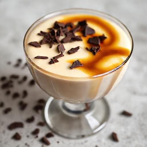 Panna Cotta s Kávovým Likérem a Čokoládou