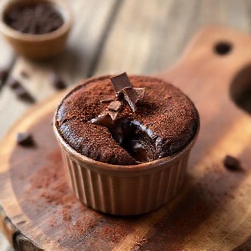 Rychlý čokoládový fondant z mikrovlnky