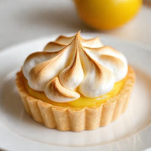 Citronový tart s bílkovým sněhem (Meringue)