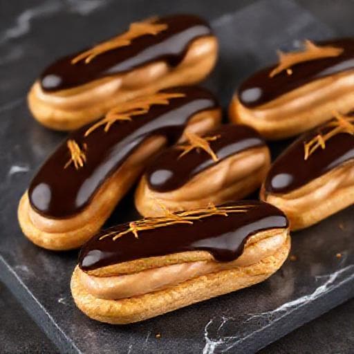 Čokoládové éclairs s karamelovým krémem