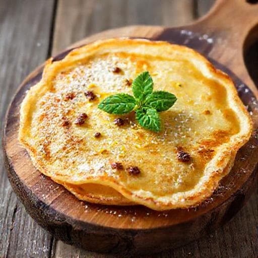 Tvarohové lívance s citronovou kůrou a rozinkami
