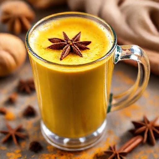 Chai Latte s Kokosovým Mlékiem a Kurkumou