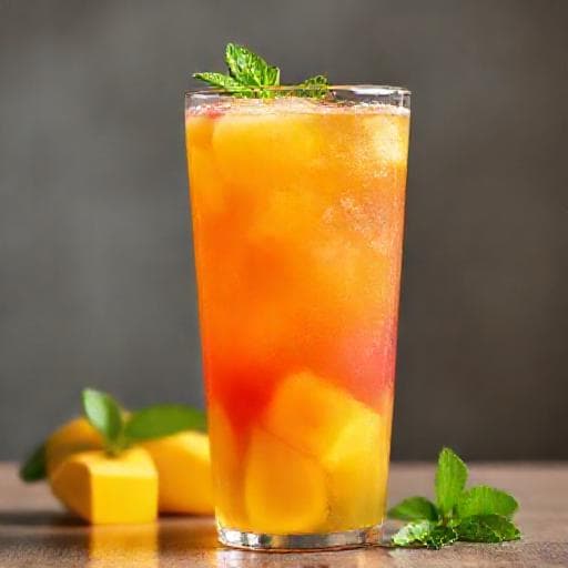 Ovocný Bubble Tea s mangovým želé
