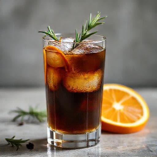 Espresso Tonic s Rozmarýnem a Pomerančem