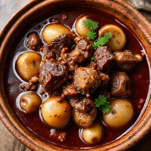 Hovězí po burgundsku (Tradiční)