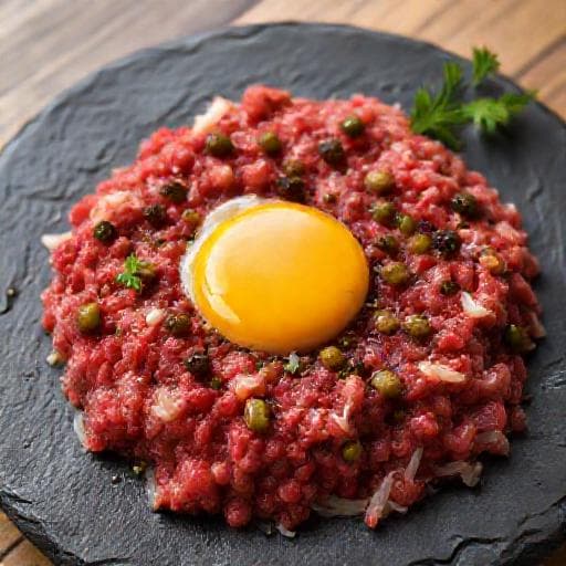 Tatarák s kapary a ančovičkami