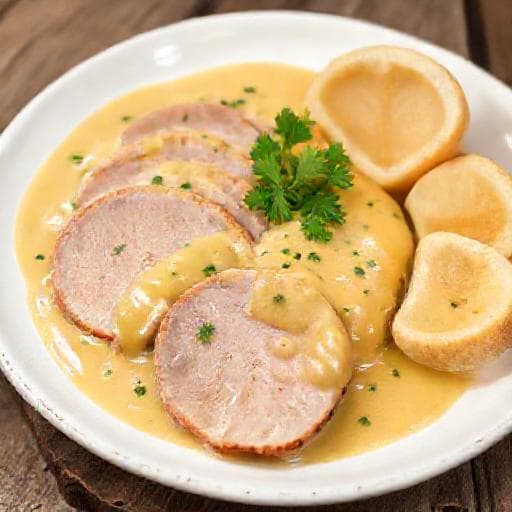 Klasická vepřová kýta na smetaně