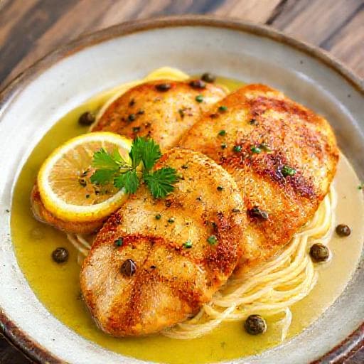 Rychlé Kuře Piccata na pánvi