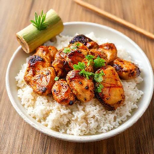 Quick Gà Nướng Cơm Lam (Simplified Bamboo Chicken Rice)