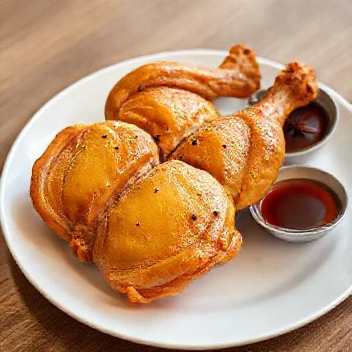 Quick Gà Ủ Muối Hoa Tiêu (Simplified Salt-Crusted Chicken)
