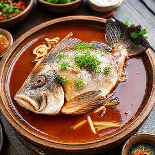 Cá Tai Tượng Chưng Tương Kiểu Miền Tây (Mekong Delta Style Steamed Fish)