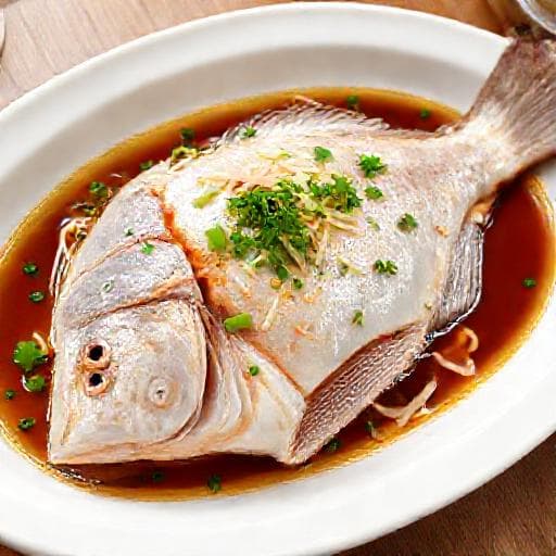 Classic Cantonese Steamed Grouper (Cá mú hấp Hồng Kông)