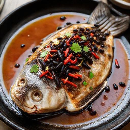Steamed Grouper with Fermented Black Beans and Chili