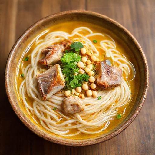 Quick Mì Quảng Ếch (Simplified Frog Noodles)