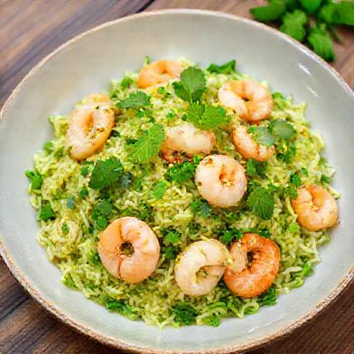 Cơm Chiên Tôm Xanh (Green Shrimp Fried Rice)