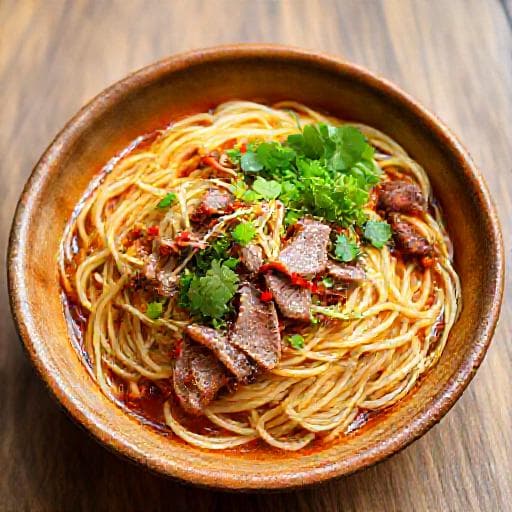 Phở khô Gia Lai with Lemongrass and Chili