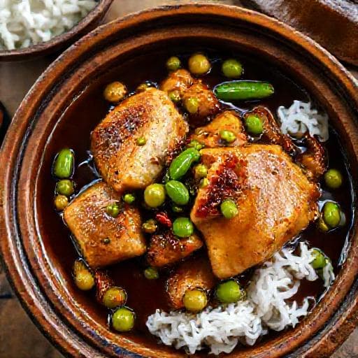 Cá Kho Tiêu Xanh (Fish Braised with Green Peppercorns)