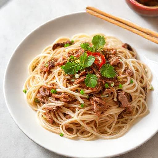 Quick Phở Áp Chảo with Pre-Cooked Beef