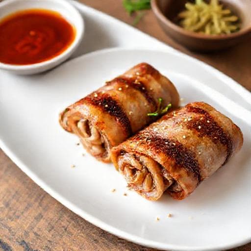 Quick Thịt Ba Chỉ Cuộn Nấm Kim Châm (Speedy Pork Belly & Enoki Rolls)