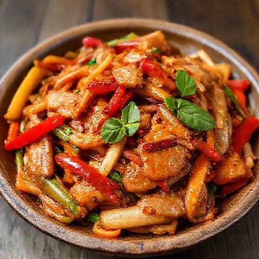 Thịt Heo Xào Chua Ngọt Kiểu Huế (Hue-Style Sweet and Sour Pork)