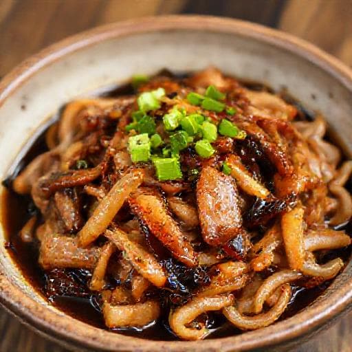 Quick Pork with Black Pepper Sauce
