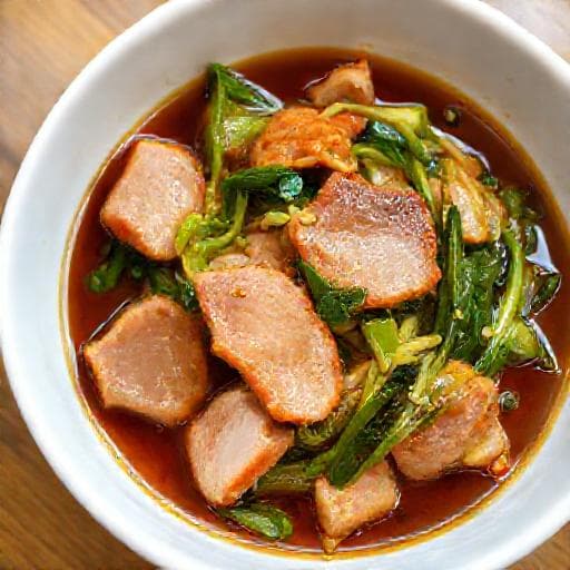 Quick Thịt Heo Kho Dưa Cải (Speedy Braised Pork with Pickled Mustard Greens)