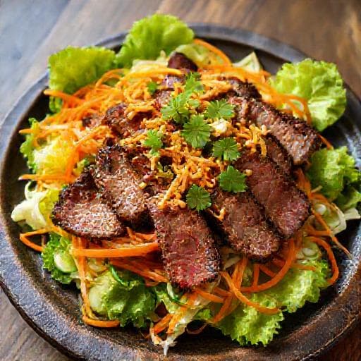 Giò Bò with Nuoc Cham Dressing and Crispy Shallots