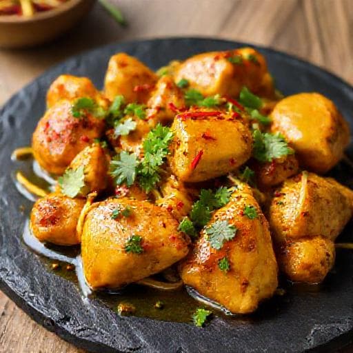 Spicy Garlic Butter Chicken with Lemongrass